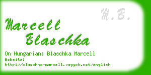 marcell blaschka business card